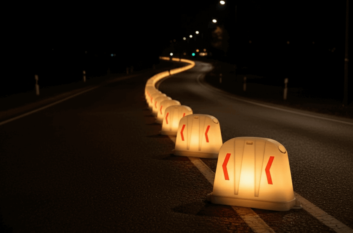 barreras anidables con luz LED